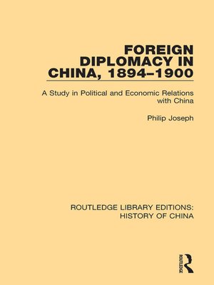 cover image of Foreign Diplomacy in China, 1894-1900